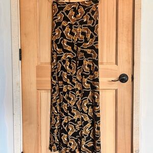 Leopard Print Wide Leg Pants